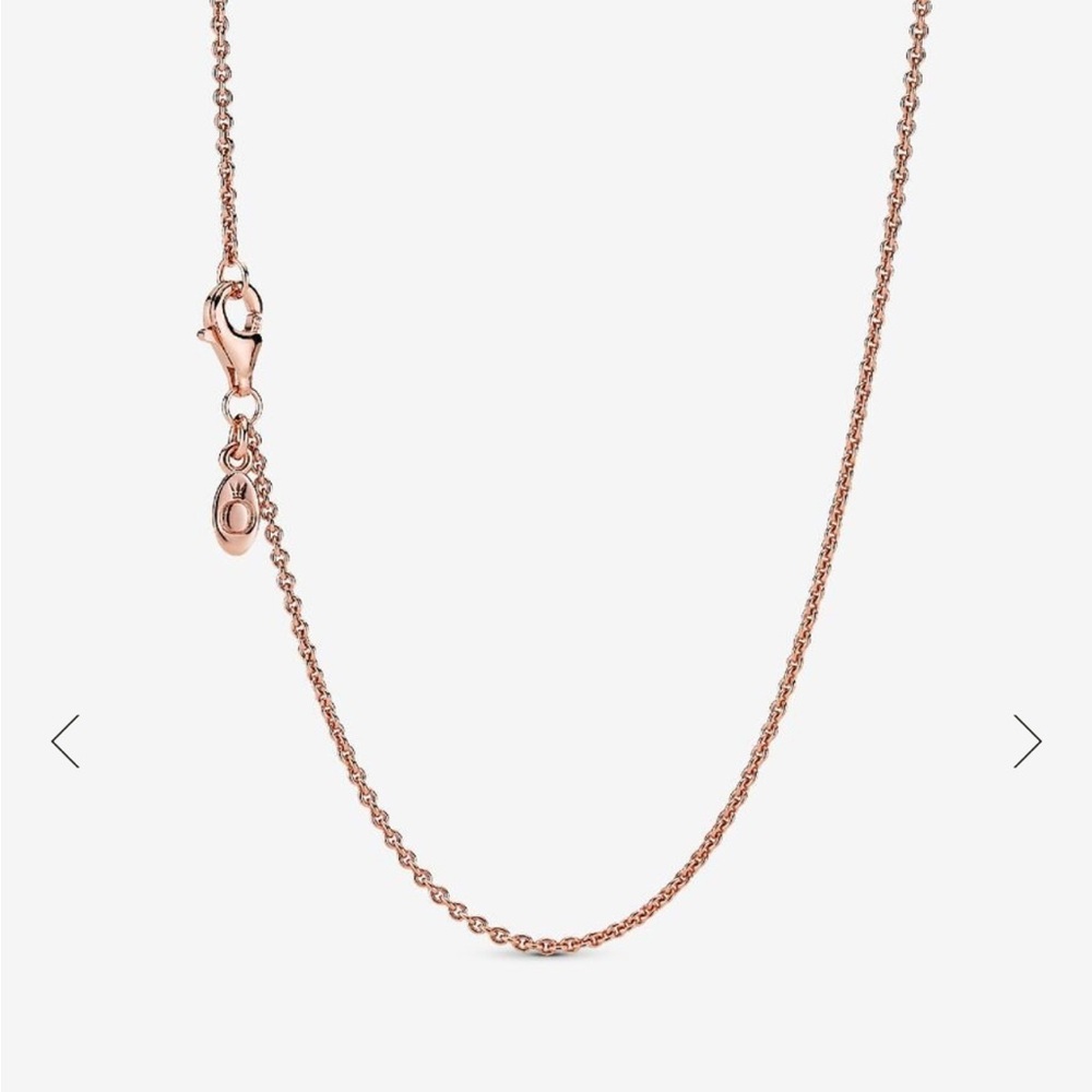 Pandora Classic Cable Chain Necklace rose gold